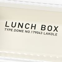 モノクロシルバードームランチボックス ブラック LAKOLE/ラコレ