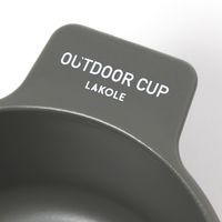 持ち手付きカップ ブラック 1セット（2個入×2） LAKOLE/ラコレ