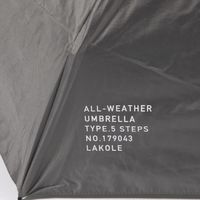 晴雨&遮熱コンパクト傘 ブラック LAKOLE/ラコレ