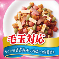コンボ キャット 毛玉対応 まぐろ味・ささみチップ・かつお節添え 国産 600g（120g×5袋）1袋 キャットフード