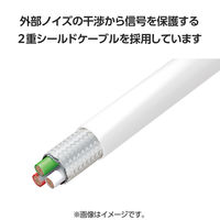 タイプCケーブル (USB-C to C) PD対応 100W 2m 白 MPA-CC5P20WH エレコム 1本