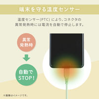 オウルテック 編み込みシリコンケーブル Type-CtoC ミストグレー OWL-CBSRCC15-MGY 1個