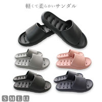 ストロング 防水 やわらかEVAサンダル M ピンク 10-7-011 1セット(1足×3)