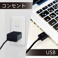 電響社 ゼピール 充電式LEDスタンドライト(デジタル表示付)ブラック DJS-H2020-BK 1台
