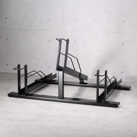 遠藤ワークス スロープ付き自転車スタンド 3台用 EX202-03 1個（直送品）