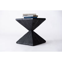 東谷 ROOM ESSENCE サイドテーブル 幅350×奥行350×高さ400mm ブラック HIT-130 1台（直送品）