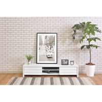 東谷 ROOM ESSENCE ローボード 幅1500×奥行400×高さ300mm ホワイト LE-455WH 1台（直送品）