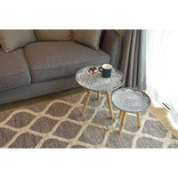 東谷 ROOM ESSENCE トレーテーブル S 幅295×奥行295×高さ295mm グレー LFS-190A 1台（直送品）