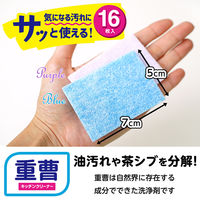 激落ちくん 水だけで落ちる 気になる汚れにサッと使える キッチンクリーナー 重曹 茶シブ・油汚れ用 16枚入 1セット（1個×10）レック
