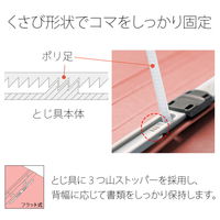 プラス 紙製ファイル フラットファイル 年組番氏名 A4タテ ピンク 79598 1パック（3冊）