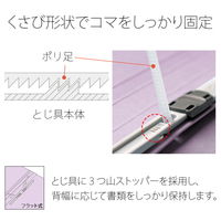 プラス 紙製ファイル フラットファイル ねんくみなまえ A4タテ バイオレット 79582 1箱（1袋（10冊入）×10）