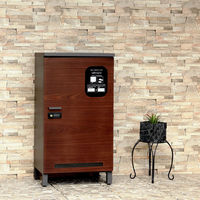 MOJYU 宅配ボックス【Simone(シモーネ)】(ダークグレー/ブラウン木目) PBX-091 1台（直送品）