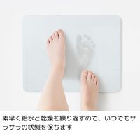 エヌ・エレファント &NE ラバストーンバスマットソフト ライト M ライトグレー 溶岩石 足ふきマット 吸水 お風呂 1個