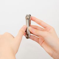 グリーンベル ステンレス製高級つめきりS金属キャッチャー付 G-1301 1個