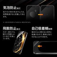 MSソリューションズ iPhone 16 ガラスフィルム2枚入り 超透明 LN-IM24FG2SET 1個