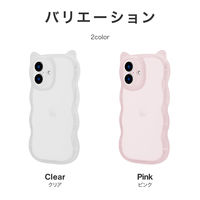MSソリューションズ iPhone 16 猫耳・耐衝撃ハイブリッドケース ピンク LN-IM24NYMPK 1個