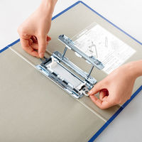 キングファイル　スーパードッチ　脱着イージーGXシリーズ　A4タテ　とじ厚30mm　青　キングジム　両開きパイプファイル　2473GXAアオ（わけあり品）