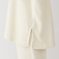 【レディース】無印良品 婦人 なめらかニットフリース 長袖ルームウェアセット 婦人M アイボリー 良品計画