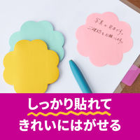 スリーエム(3M) ポストイット ふせん 付箋 強粘着 シルエットノート フキダシ 50mm×69mm 混色3色 1パック SSS-FKU1