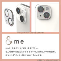 iPhone16/16 Plus カメラフィルム ガラス グリッター レインボー PM-A24AFLLP5RAG エレコム 1個