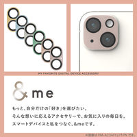 iPhone16/16 Plus カメラフィルム ガラス 全面グリッター ピンク PM-A24AFLLP6PN エレコム 1個（直送品）