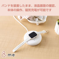 アップルウォッチバンド (41 40 38mm) レザー ベルト スリム オフホワイト AW-41BDLJWH エレコム 1個（直送品）