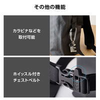 リュック バックパック 防水バッグ ロールトップ 防災対応 ブラック BM-BPWP02BK エレコム 1個