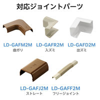 配線カバー 壁用 モール ( 長さ1m × 幅21mm ) フラット ブラウン LD-GAF2MBR エレコム 1個（直送品）