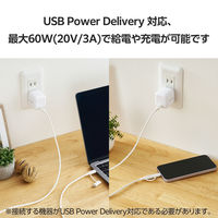 USB-C to C ケーブル ライトニング変換プラグ付 2m 白 MPA-CCLAD20WH エレコム 1個