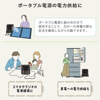 ソーラーパネル ポータブル電源用 100W 太陽光パネル 単結晶 両面発電 ネイビー MPA-SP100DNV エレコム 1個（直送品）