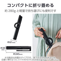 マグネット三脚 MagSafe対応iPhone用 メタルホルダー付属 床置き ブラック PWSTMFBK エレコム 1個（直送品）