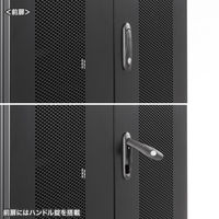 サンワサプライ マルチ収納ラック 幅700×奥行600×高さ1300mm ブラック CP-SVNAMULT8BK 1台（直送品）