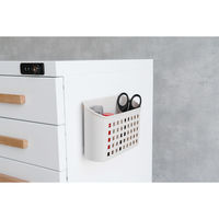 ICHIBA スチールデスクワゴン 幅300×奥行450×高さ580mｍ ホワイト OFK-3759WH 1台（直送品）