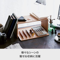 Like-it（ライクイット） 木目調 プラスラック ホワイト コの字ラック スリム 日本製 1個