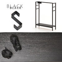 【軒先渡し】B.Bファニシング KAKERU フック付マルチ収納 幅700×奥行200×高さ900mm ONES0253MOBLK 1台（直送品）