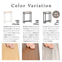 【軒先渡し】B.Bファニシング メラミン コンソールテーブル 幅600×奥行200×高さ800mm グレー ONHT-0077GRY 1台（直送品）