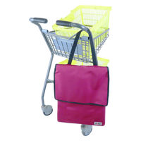 富士商 Felio スマートショッピングバッグ エッグホルダー付 ワインレッド F21783 1袋（直送品）