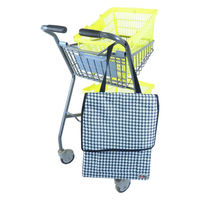 富士商 Felio スマートショッピングバッグ エッグホルダー付 ハウンドトゥース F21806 1袋（直送品）