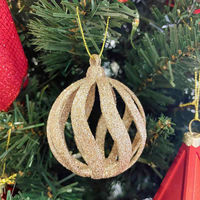 【軒先渡し】ストア・エキスプレス　木製ベース スリムクリスマスツリーセット レッド　高さ150×幅66cm　8736-1638　1セット（直送品）