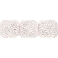 オリムパス製絲 エミーグランデ レース糸 合細 Col.123 ピンク系 50g 約218m 3玉セット EMMY-123 1箱/3玉セット（直送品）