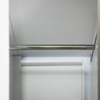 スマイル 木目調スチールロッカー 3連2段6人用 シリンダー錠 ダークブラウン/ホワイト 幅900×奥行515×高さ1790mm 1台（取寄品）