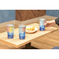 ストリックスデザイン リサイクルアルミドリンクカップ タイム 1セット（4個：2個入×2箱）