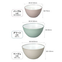 シービージャパン 抗菌耐熱レンジボウル 18cm グリーン 4573306866428 1個