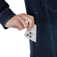 コーコス信岡 ストレッチシルキーデニムツナギ ライトインディゴ 3XL D-686 1着（直送品）