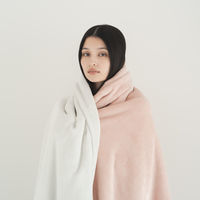 nishikawa　西川　バイカラー毛布　hauu　もちもちブランケット　ニューマイヤー　洗える　寝具　インテリア　NEWブランド　ピンク