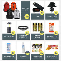 ピースアップ 警戒レベル3防災セット ハット&寝袋付 2人用 (ブラック・ホワイト) 10002881BKWH 1セット（直送品）