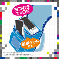ソニック えんぴつチェック両面筆入 ドットタグ うかサポ ブレイブ 黒 FD-1012-D 1個（直送品）