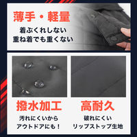 サンコー サイズ調整できる「ヒーターベスト」 HEAT23SBK 1着