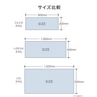 シービージャパン マイクロファイバー フェイスタオル ブルー 吸水力3倍 素早く速乾 マシュマロ肌触り 1枚
