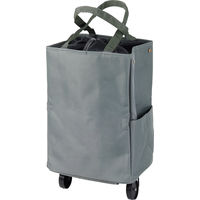 レップ ショッピングカート ハンディ折りたたみカート 保冷保温 30L グレー 507841 1個